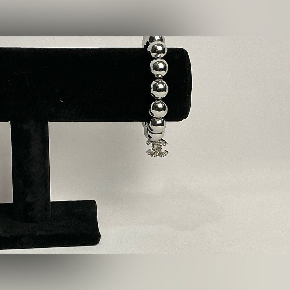 Chanel Silver metal Beaded Bracelet - Picture 4 of 6